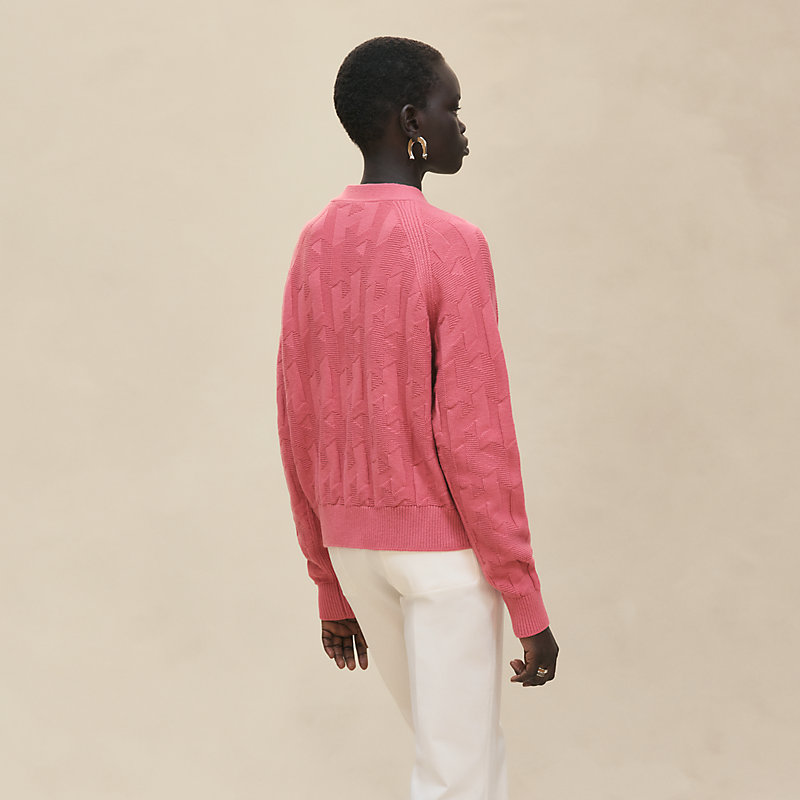 Langärmeliger Cardigan mit "H"-Motiv