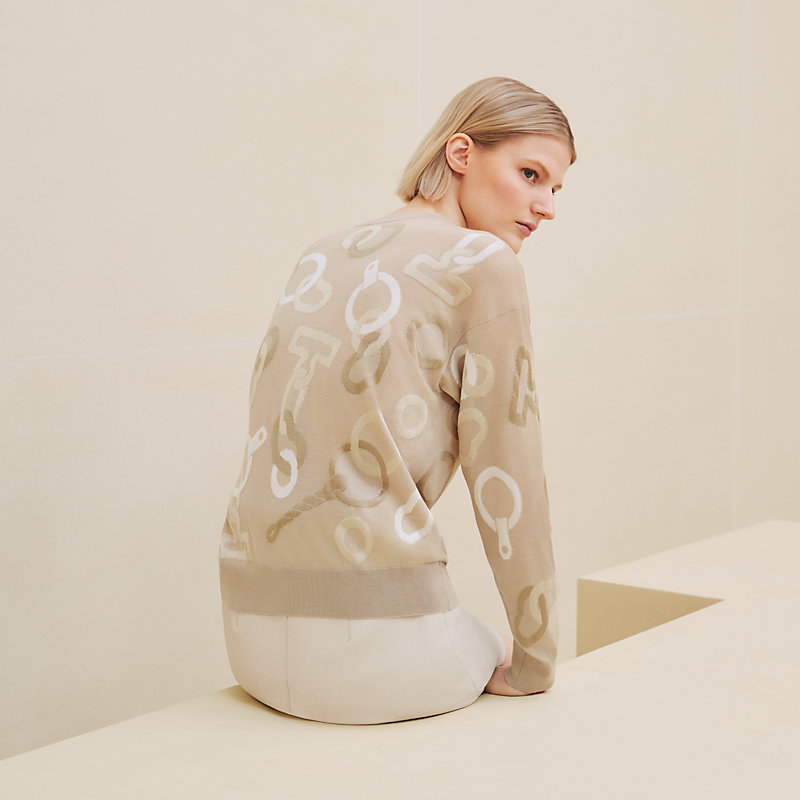 Langärmeliger Pullover mit 