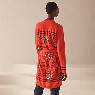Langer Twillaine-Cardigan mit 