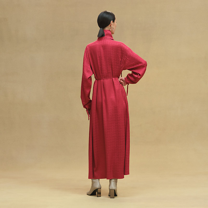 Langes Bindekleid mit "Mosaïque"-Motiv