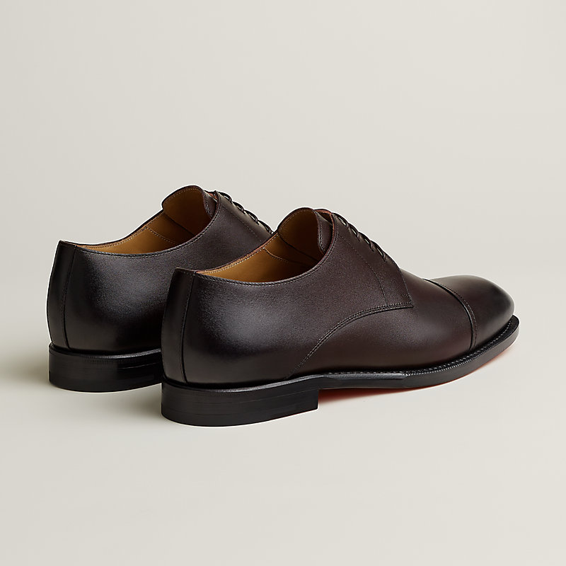 u*i様 HERMES ブラウン ポインテッドトゥ ローファー 35 定番☆》エルメス ローファー ブラウン Paris (HERMES/ローファー