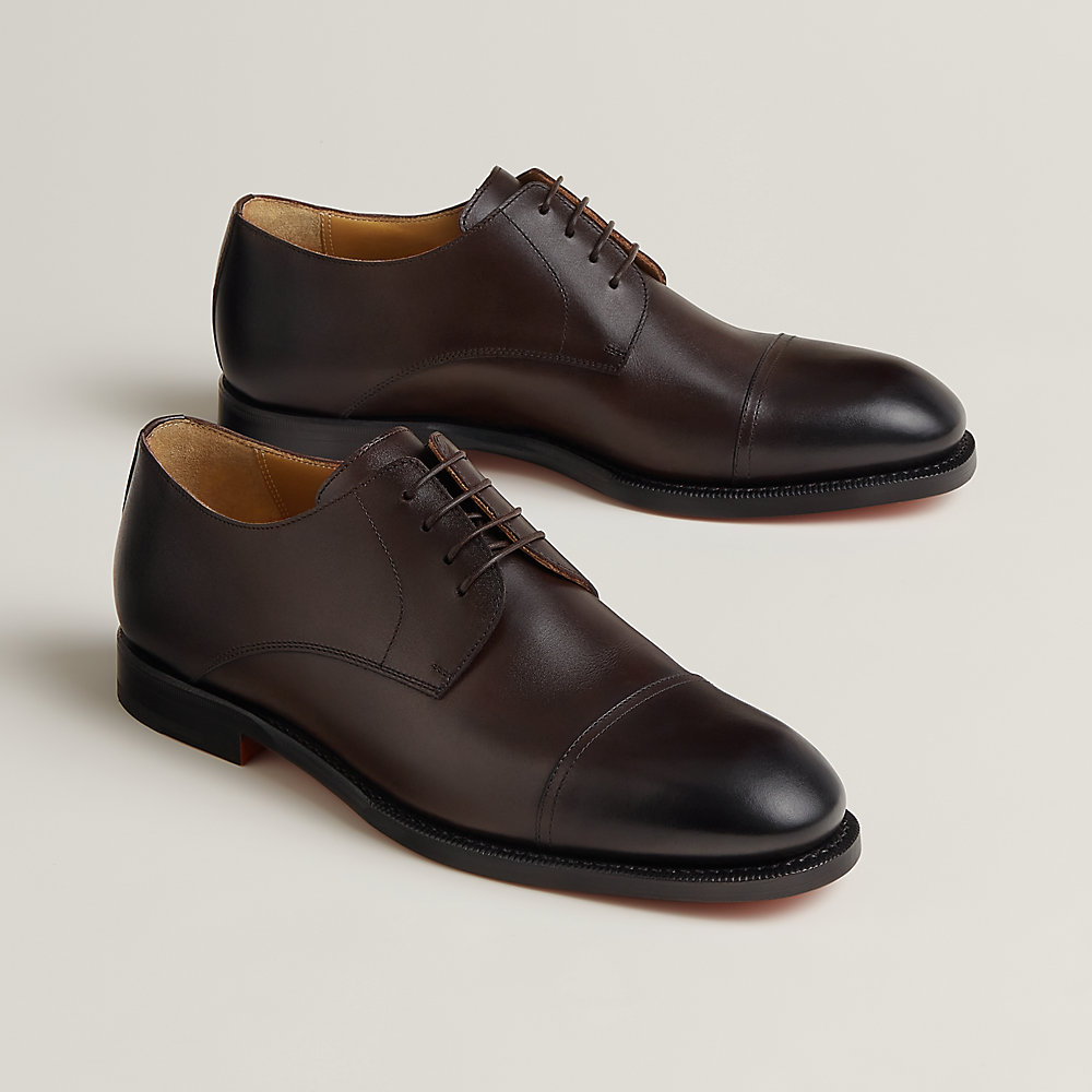 HERMÈS / Brown Brogue Shoes Kurt oxford shoe - Brown | Hermès USA