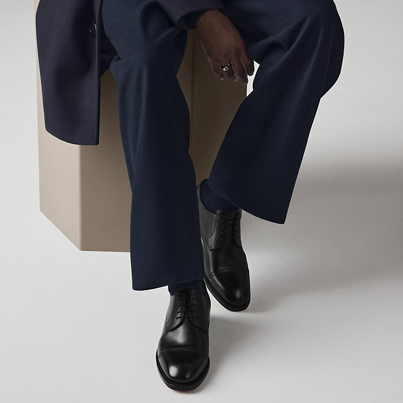 Lawrence derby shoe - Black | Hermès USA