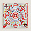 Le Carrousel du Tigre Royal scarf 90, View: Flat, flat, view 2 of 3