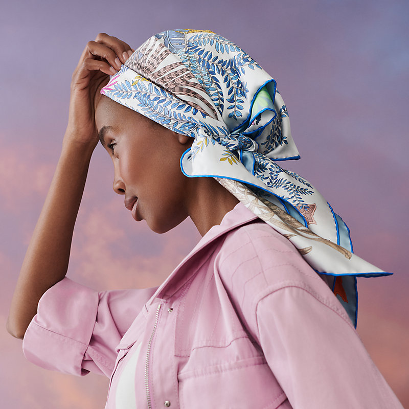 Le Jardin des Peintres Double Face scarf 90 | Hermès Singapore