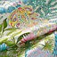 Le Jardin des Peintres 스카프 70, 보기: 세부 사진, detail, 3개 중 3번째 보기