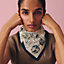 Le Philateliste du Faubourg Detail scarf 45, View: Worn, worn, view 2 of 3