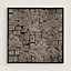 Le Philateliste du Faubourg embroidered scarf 90, View: Flat, flat, view 3 of 4