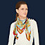 Le Regard de l'Arctique scarf 90, View: Worn, worn, view 2 of 2