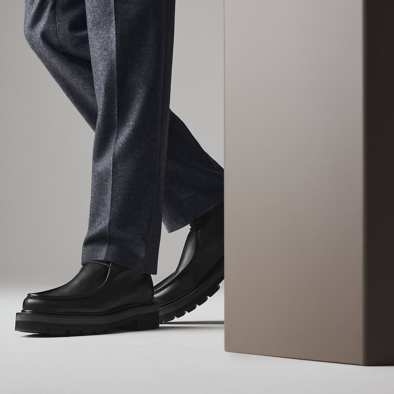 Lead derby shoe - Black | Hermès USA