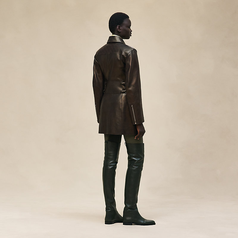 Leather biker jacket, View: , view 3 of 8