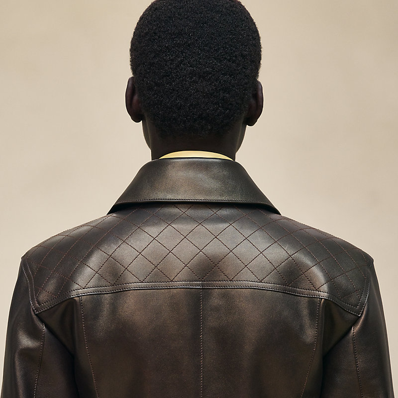 Leather biker jacket, View: , view 6 of 8