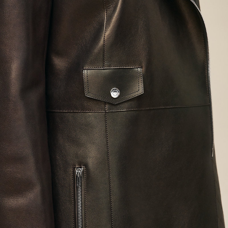 Leather biker jacket, View: , view 7 of 8