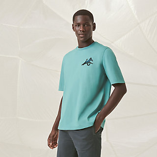 洗練の彩り HERMES T-shirt mini patch cuir H Puzzle Tシャツ H Puzzle