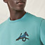 Leather detail t-shirt, View: Worn, worn, view 3 of 4