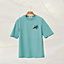 Leather detail t-shirt, View: Worn, worn, view 4 of 4