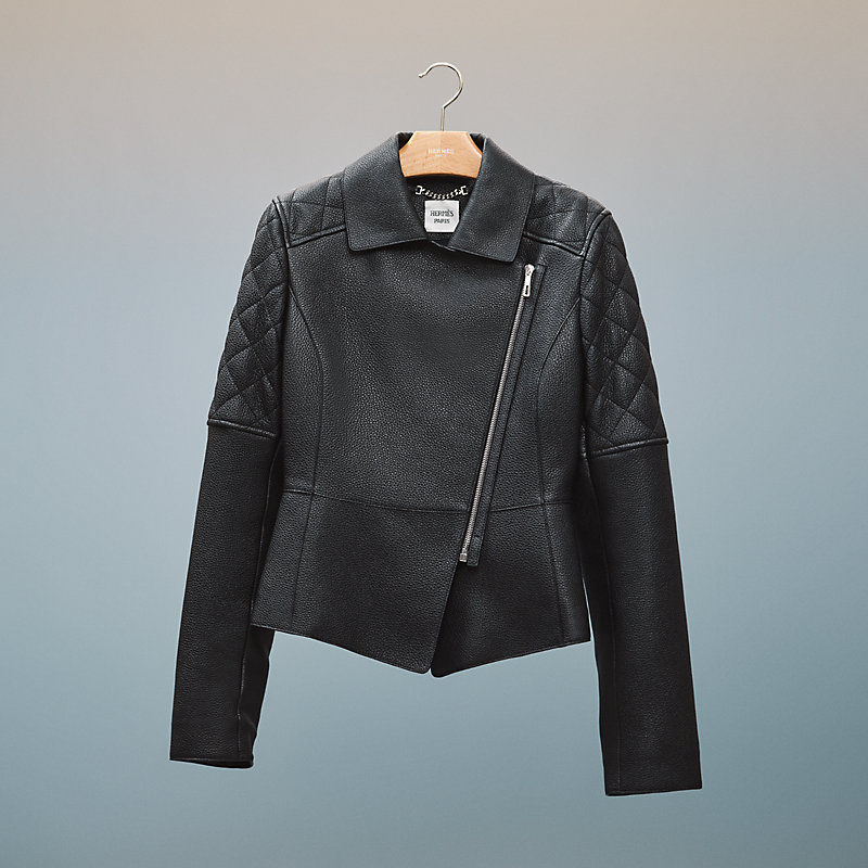 leather jacket hermes