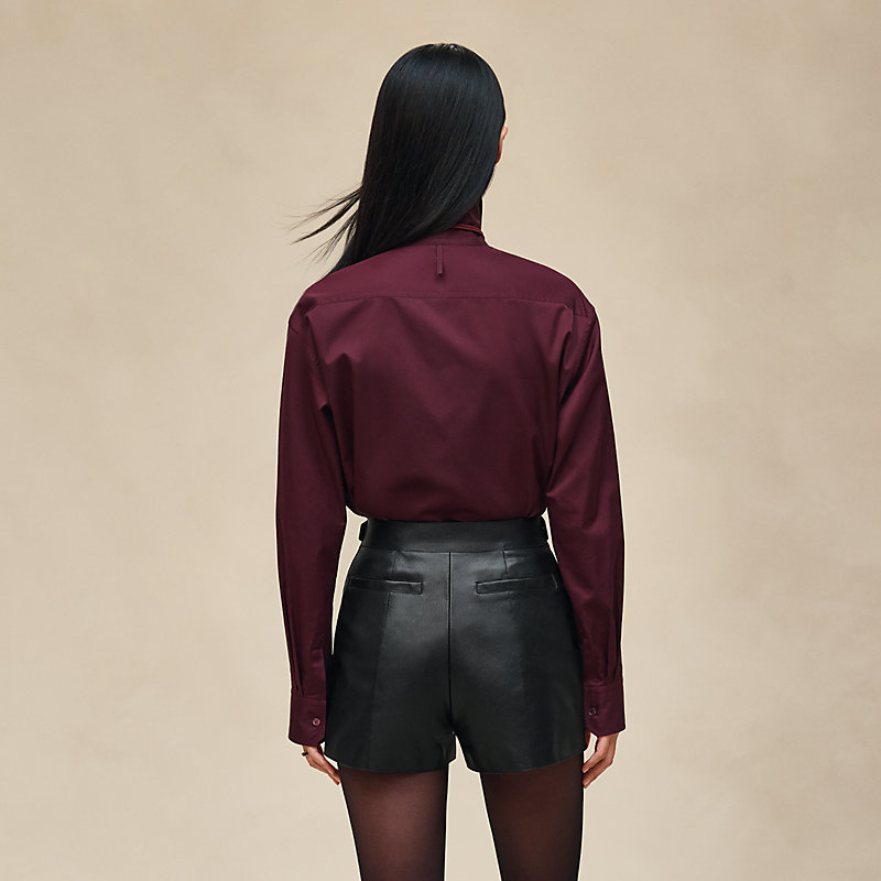 Leather shorts