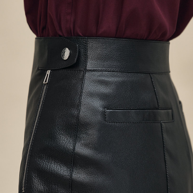 Leather shorts