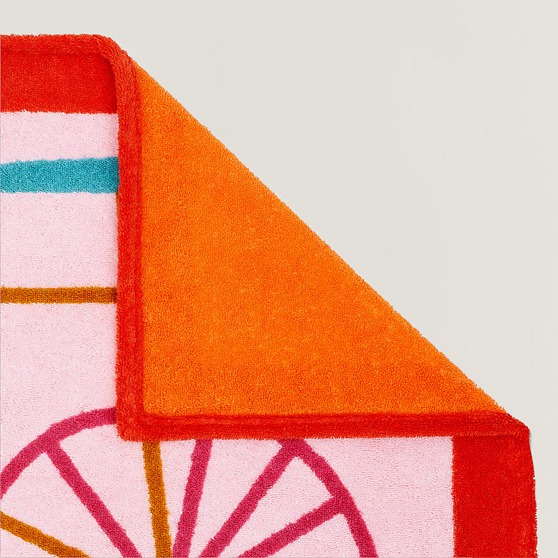 Les Cabanes beach towel