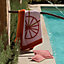Les Cabanes beach towel, View: Worn, worn, view 2 of 3