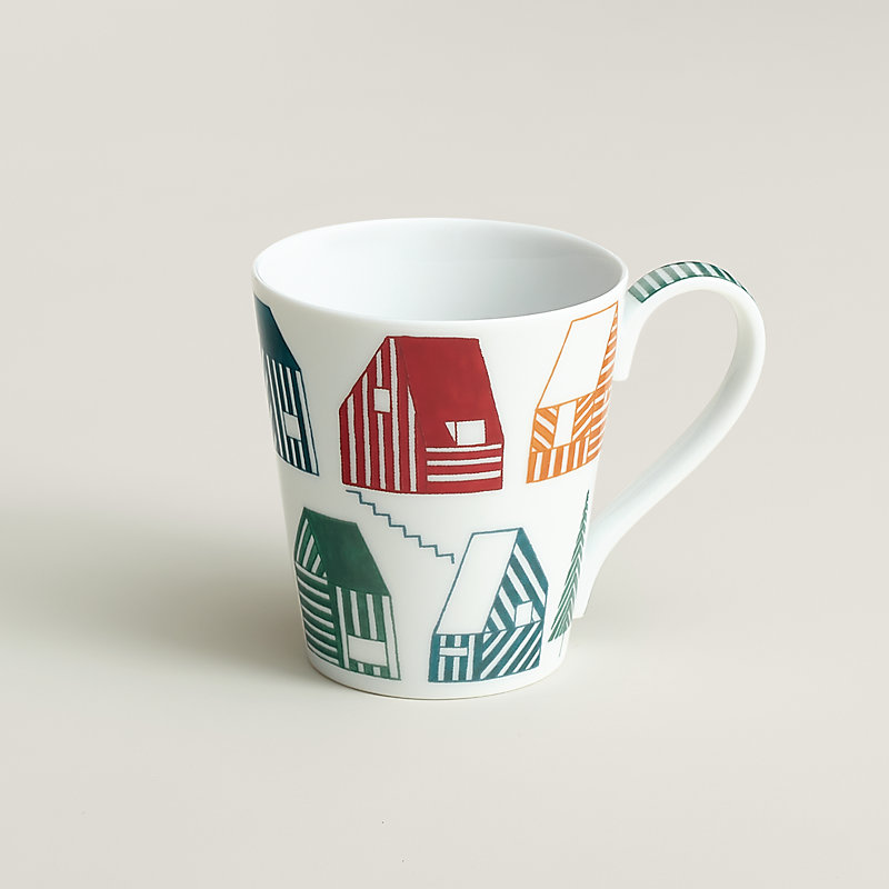 Les Cabanes houses mug | Hermès USA