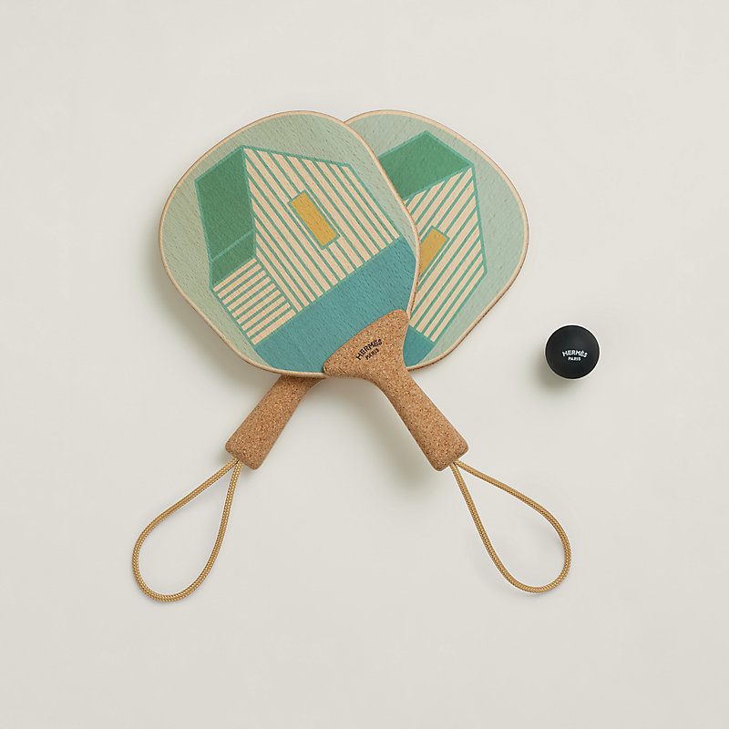 Les Cabanes set of 2 beach rackets