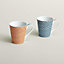 Les Cabanes set of 2 herringbone mugs, View: front, front, view 1 of 3