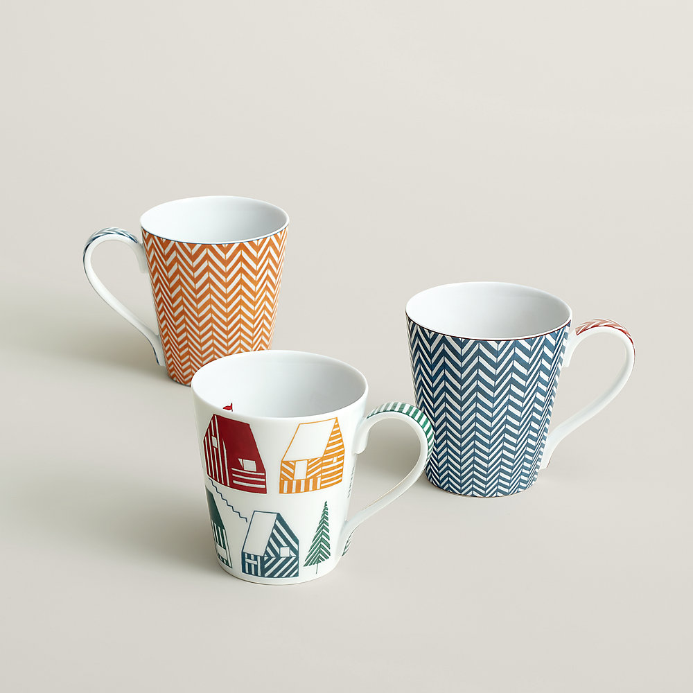 Abu Garcia TRAVEL COFFEE MUG 3色セット Les Cabanes set of 3 mugs | Hermès USA