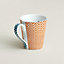 Les Cabanes yellow herringbone mug, View: front, front, view 3 of 4