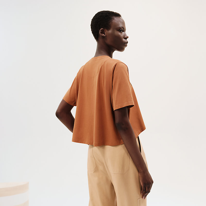 こなれ感アップ↑【HERMES】Les Clefs クロップドTシャツ Les Clefs