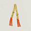 Les Cles a Pois leather fringes Twilly, View: front, front, view 1 of 2
