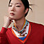 Les Courses scarf 45, View: Worn, worn, view 2 of 3