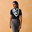 Les Eperons double face scarf 90, View: Worn, worn, view 3 of 6