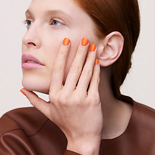 hermes orange nail polish