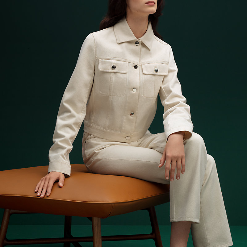 Les Necessaires d'Hermès "carre d'assise" low stool, high model