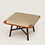 Les Necessaires d'Hermès "carre d'assise" low stool, high model 65, View: Worn, worn, view 1 of 3