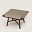 Les Necessaires d'Hermès "carre d'assise" low stool, high model 65, View: Worn, worn, view 1 of 3