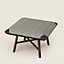 Les Necessaires d'Hermès "carre d'assise" low stool, high model 65, View: Worn, worn, view 1 of 3