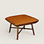 Les Necessaires d'Hermès "carre d'assise" low stool, high model 65, View: Worn, worn, view 1 of 4