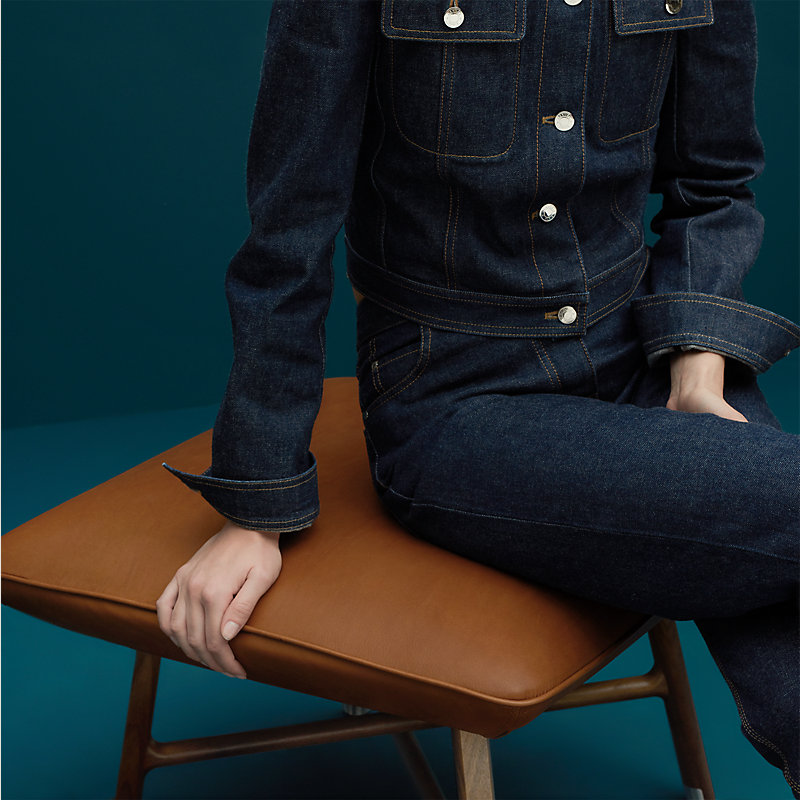Les Necessaires d'Hermès "carre d'assise" low stool, high model 65