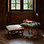 Les Necessaires d'Hermès "carre d'assise" low stool, high model 65, View: Worn, worn, view 2 of 2
