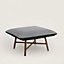 Les Necessaires d'Hermès "carre d'assise" low stool, high model 85, View: Worn, worn, view 1 of 6