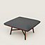 Les Necessaires d'Hermès "carre d'assise" low stool, high model 85, View: Worn, worn, view 1 of 5