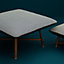 Les Necessaires d'Hermès "carre d'assise" low stool, high model 85, View: Worn, worn, view 2 of 5