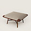Les Necessaires d'Hermès "carre d'assise" low stool, high model 85, View: Worn, worn, view 1 of 4