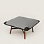 Les Necessaires d'Hermès "carre d'assise" low stool, high model 85, View: Worn, worn, view 1 of 4