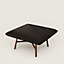 Les Necessaires d'Hermès "carre d'assise" low stool, high model 85, View: Worn, worn, view 1 of 4