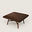Les Necessaires d'Hermès "carre d'assise" low stool, high model 85, View: Worn, worn, view 1 of 4