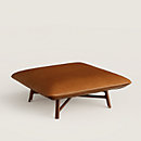 View: Worn, Les Necessaires d'Hermès "carre d'assise" low stool, medium model